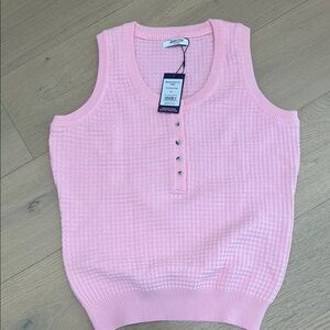 Smash + Tess Pink Knit Tank Top